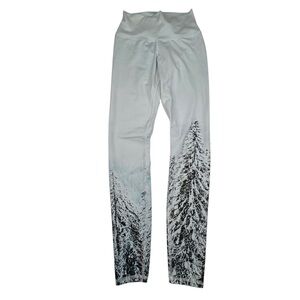 ALO Yoga Leggings Women’s XS Aspen Light Blue Yoga Workout High Waisted Airbrush